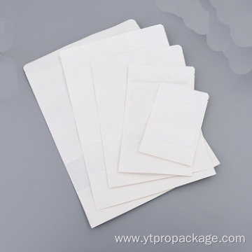 Customized White Kraft Paper Plastic Packaging Bag